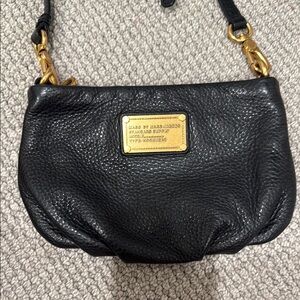 Black Leather Crossbody Bag